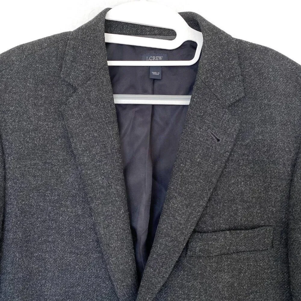 J. Crew Suit Jacket in Moon English Wool Men's 40L